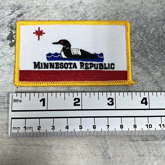 Minnesota Republic Loon Star Embroidered Patch with Iron-on Backing - Picture 3 of 5
